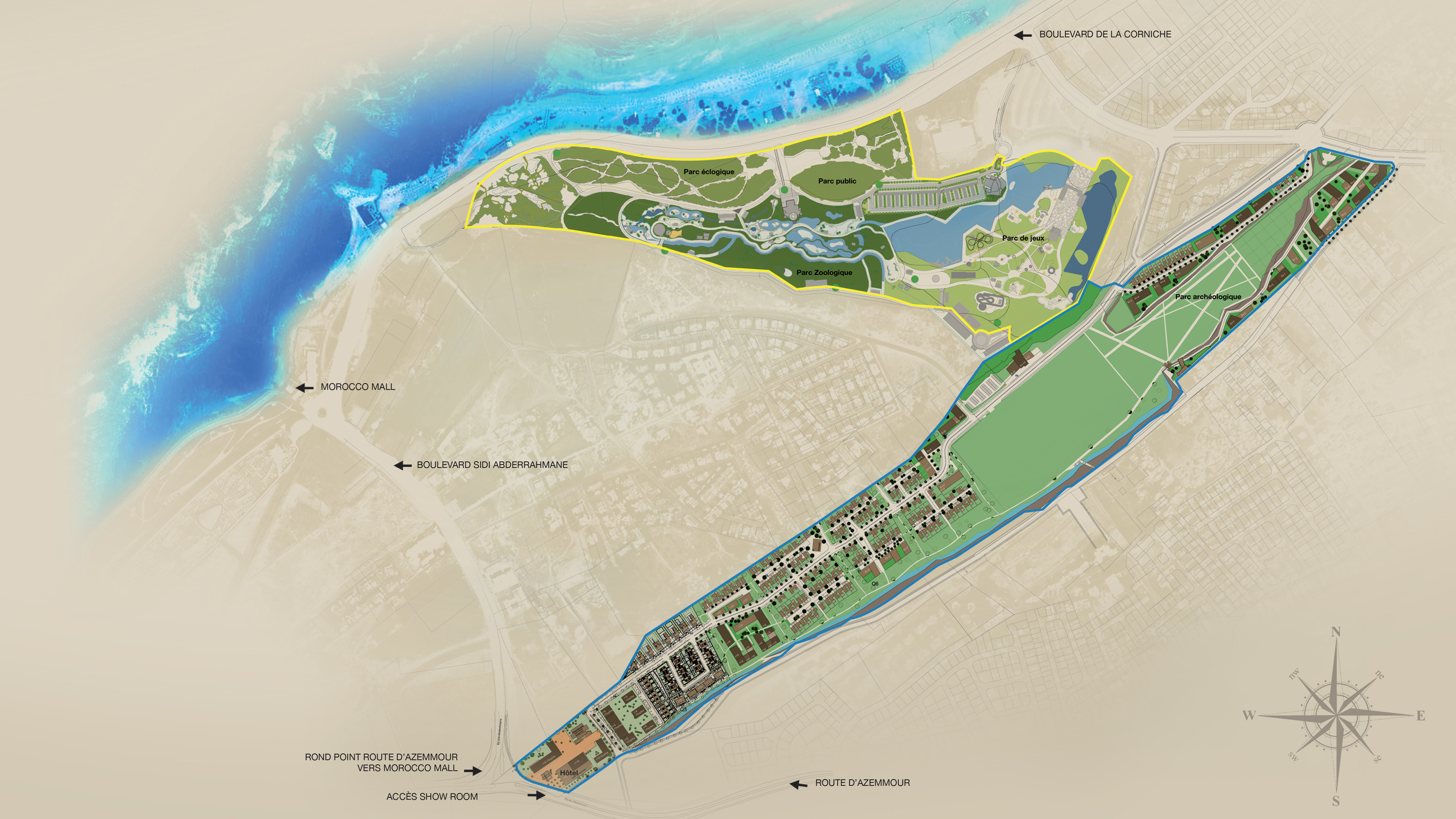 Plan de masse Sindibad Beach Resort
